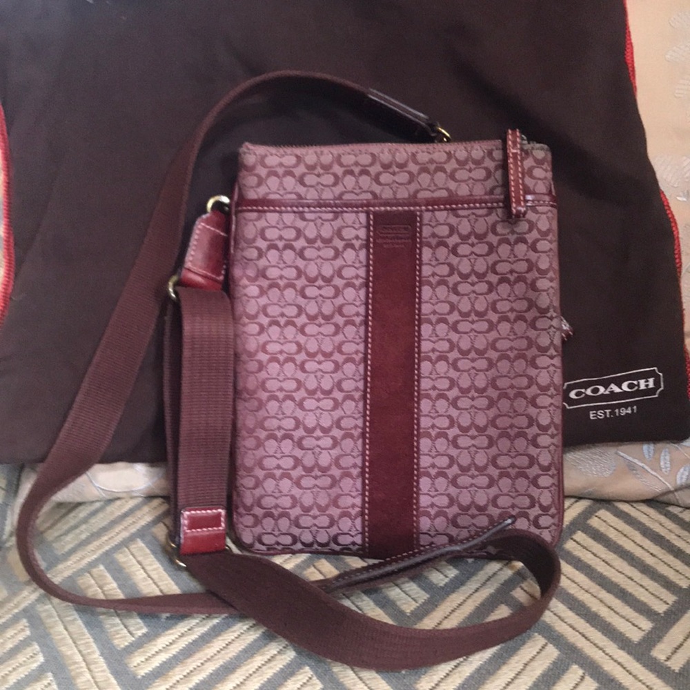 Burgundy Coach Crossbody